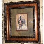 #TC-2202430   
   $146.28
Bull Rider
19"x 21"  This print is framed and double matted.