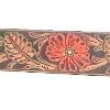 Carving Pattern:  TL-4561-00

Item # 726     $53.00

Brown Belt with black background, Adobe Brown Flowers, Green and brown leaves.  Size Up to 44"

In Stock more in natural lleather, ready to dye and finish to your specifications.
