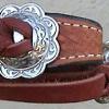 Item #WeaverRusset 3pc

Weaver Bridle Reins Curb Strap with Horse Shoe conchos on brow band, reins, and Chicago screw Horse shoe style. 
New.
Can't just order from catolog or weaver.
$86.00 or ebay at 97.00